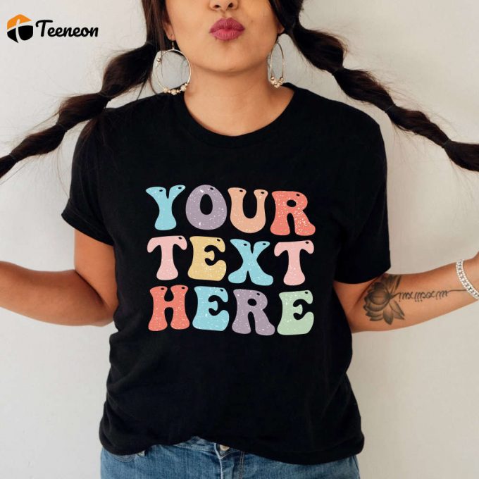 Vintage Custom Shirt with Retro Font – Women s Comfort Colors Tshirt Sweatshirt and Birthday Shirt Personalized Aesthetic Tee