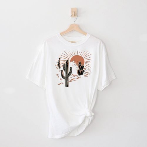 Desert Life T-shirt: Explore the Wild West with our Cactus Shirt! Perfect Travel & Nature Lover Gift from Arizona featuring Cactus Plants Gift For Her – Shop Now!