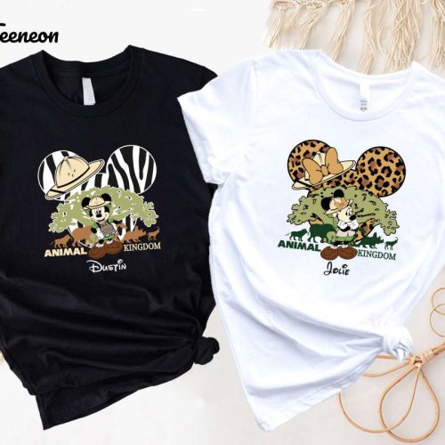 Disney Animal Kingdom Safari Shirts: Mickey Minnie & Family Trip Tees