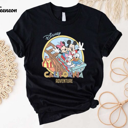 Disney California Adventure Shirt Mickey & Minnie Disneyland California & WDW Disney Vacation Trip 2024