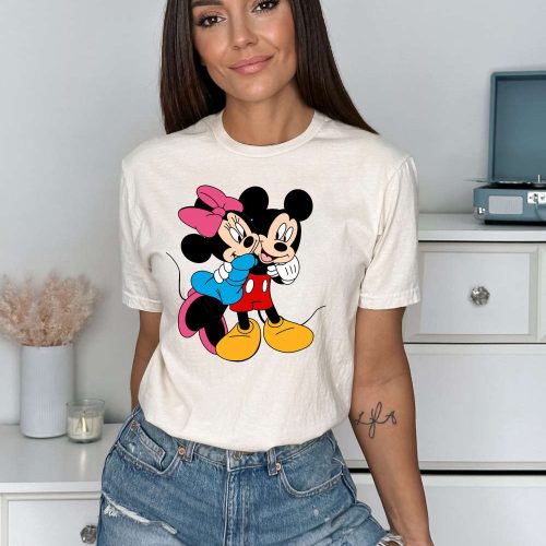 Disney Minnie Mickey Shirt Besties Sweater Disneyland Tee & More – Vintage Mickey and Minnie Couples T-Shirt