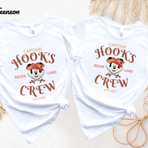 Disney Pirate Shirt: Captain Hook s Never Land Crew Mickey Cruise Disney Cruise Shirt