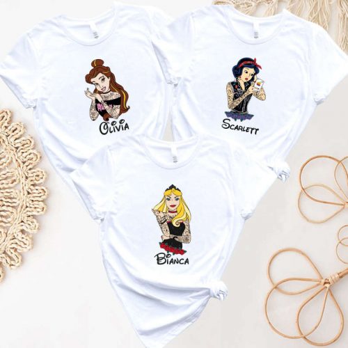 Disney Rocker & Punk Princess Shirts: Tattoo Villains & Trip Options