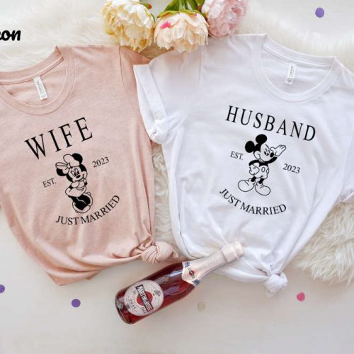 Disney Wife Custom Shirt Mr and Mrs Disney Bride & Groom Tees