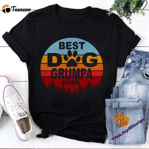 Vintage Dog Lover Shirt – Best Grumpa Gift Unisex T-Shirt Dog Lover Gifts