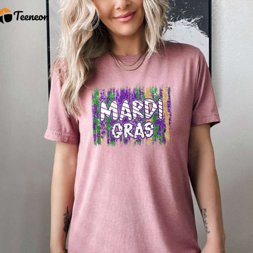 Fat Tuesday T-Shirt: Celebrate Mardi Gras with Party Vibes! Fleur De Lis Shirt Bead Festival Perfect Gift For Her – Carnival Tees & Celebration Shirts