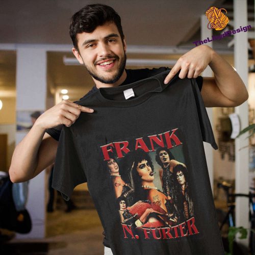 Frank N Furter T-Shirt: Vintage Rocky Horror Show Movie Unisex Shirt – Retro Music Style