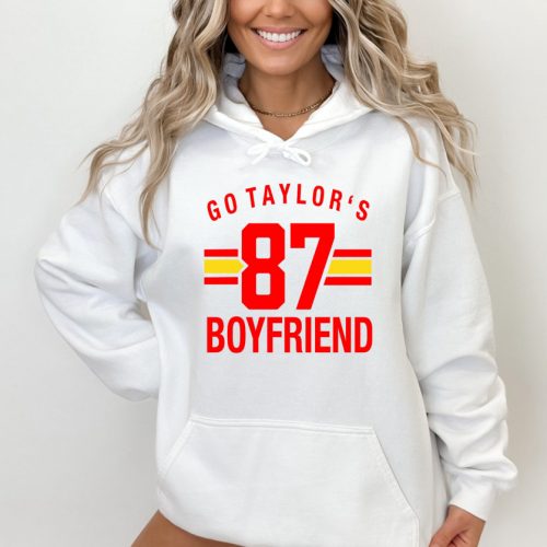 Go Boyfriend T-shirt: Football Shirt for Gameday & Football Fanatics Travis Kelce & Chief Karma Sports Love Shirt