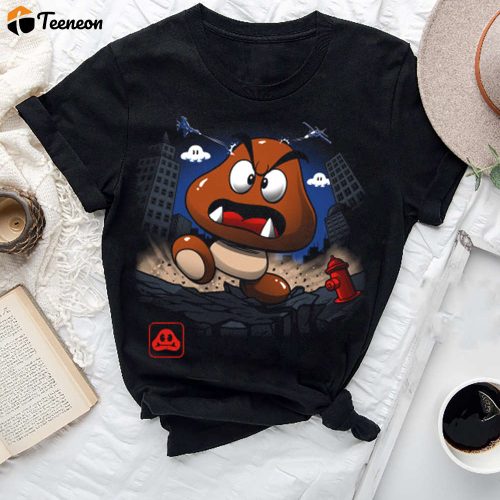 Goomba Kaiju T-Shirt – Super Mario Bros Fan Gift Vintage Design