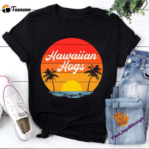 Hawaiian T-Shirt: Vintage Art & Unisex Hogs Shirt – Perfect Hawaii Gifts!