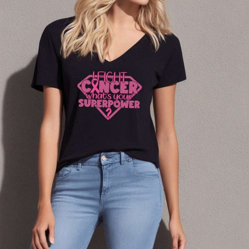 I Fight Cancer T-Shirt: Embrace Your Superpower Support Breast Cancer Awareness with Pink Ribbon Shirt – Perfect October Tee & Survivor Gift! (450 characters)