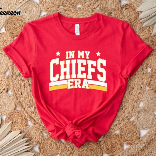 In My Chiefs Era T-Shirt: Football Chiefs & Travis Kelce Shirt – Show Your Team Spirit with this Teacher & Mascot Shirt Perfect for Football Love & School Spirit!