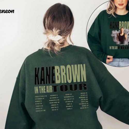 Get Ready for Kane Brown In The Air Tour 2024 with Exclusive Fan Shirt! Support Kane Brown at His 2024 Concert with our Stylish Kane Brown 2024 Concert Shirt