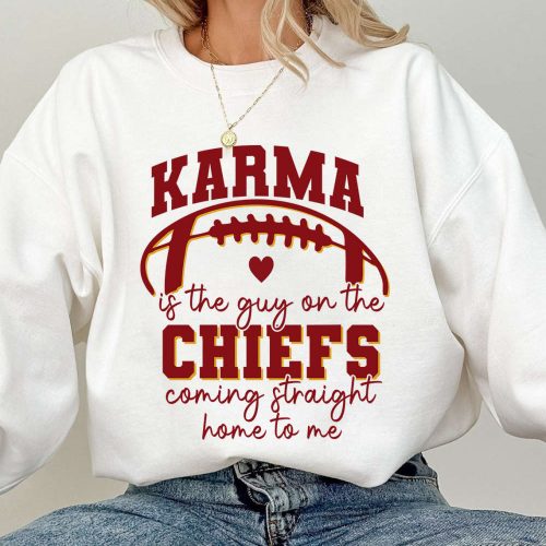 Stay Cozy with Karma: American Football Sweatshirt Straight Home to Me Shirt