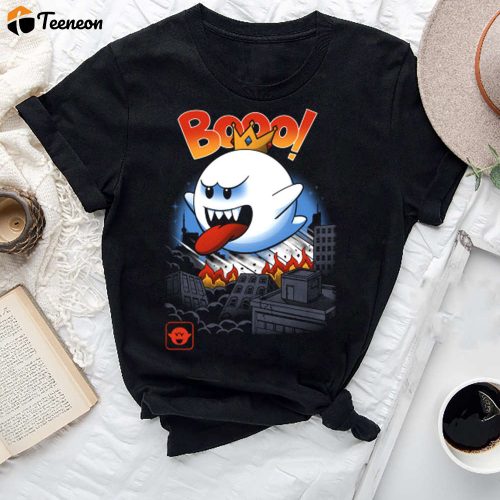 King Ghost Kaiju T-Shirt: Super Mario Bros King Boo Shirt Vintage & Fan Gift