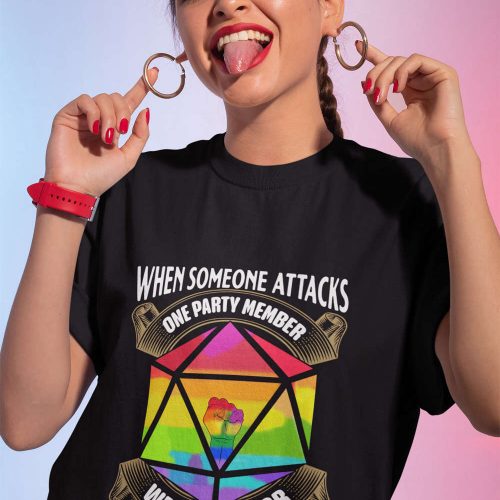 LGBT T-Shirt: Roll for Initiative! Vintage Unisex Tee Perfect Gift for the LGBTQ+ Community