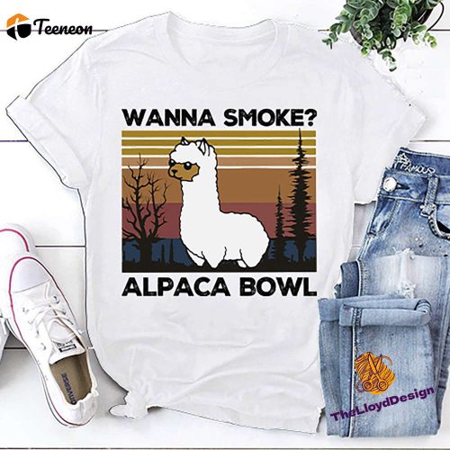 Llama T-Shirt Collection: Alpaca Bowl Unisex Vintage Hoodie Sweatshirt & Gifts