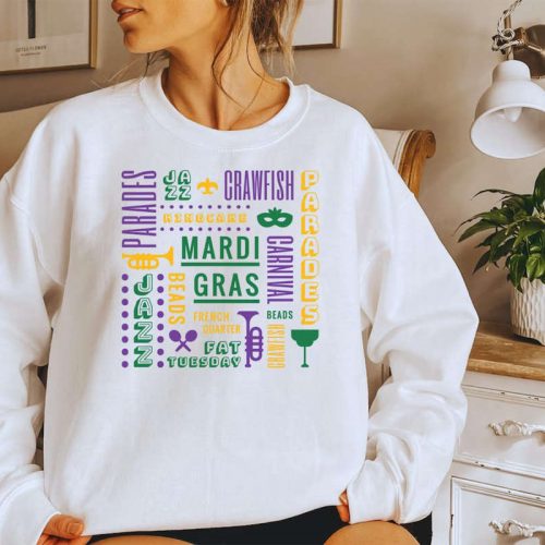 Mardi Gras Parade Sweatshirt Gildan 18000: Celebrate Carnival in Style