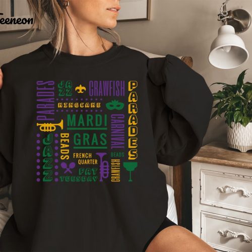 Mardi Gras Parade Sweatshirt Gildan 18000: Celebrate Carnival in Style