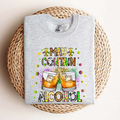 Vibrant Mardi Gras Party Sweatshirt & Carnival Shirt for Women – Cheers Tee Costume Cruise Sweater & Fat Tuesday Crewneck