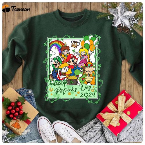 Super Mario St Patrick s Day Shirt: Shamrock Irish Design for Happy Saint Patrick s Day