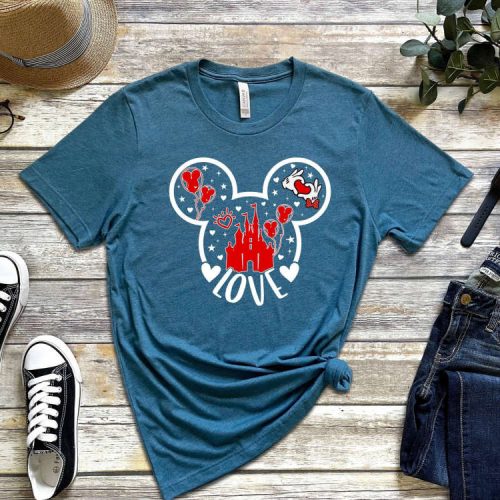 Spread Love with Mickey and Minnie: Disney Couple Tees for Honeymoon & Valentines Day Couple Trip Shirts Disneyworld Shirt