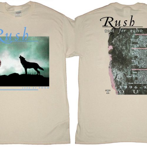 Rush Test For Echo 1996 Tour T-Shirt: Vintage Rock Band Shirt