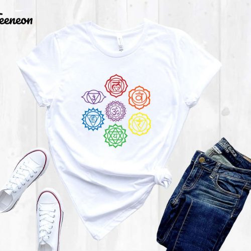 Discover Harmony: Seven Chakras Shirt for Meditation Yoga Class & Spiritual Journey