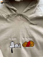 Sn o o py & WIN NIE Matching Embroidered Sweatshirts: Perfect Couple Anniversary Gift