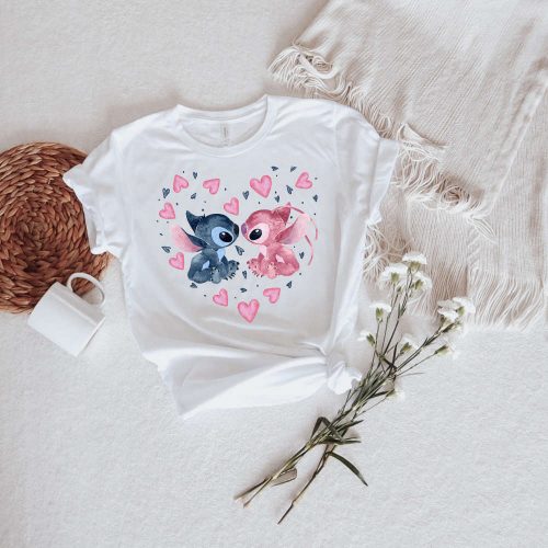 Disney Stitch Shirt: Love and Graphic Tee for Disney Family – Lilo and Stitch Bleached Design