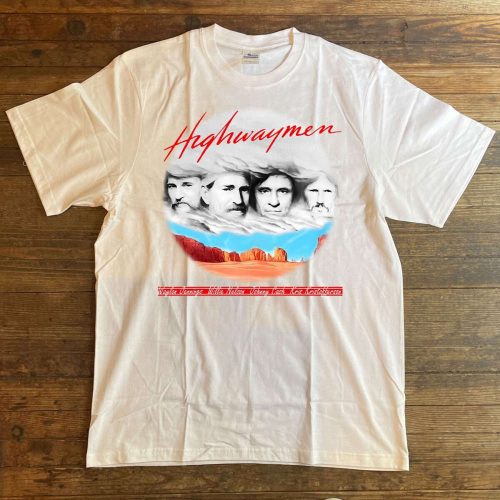 The Highwaymen Willie Nelson Johnny Cash Tour 1990 T-Shirt: Vintage Rock Tour Shirt