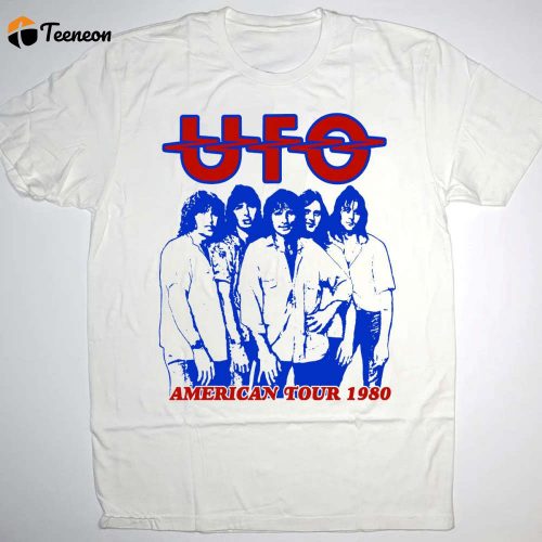 UFO No Place To Run American Tour 1980 T-Shirt: Authentic 80s Music Concert Shirt