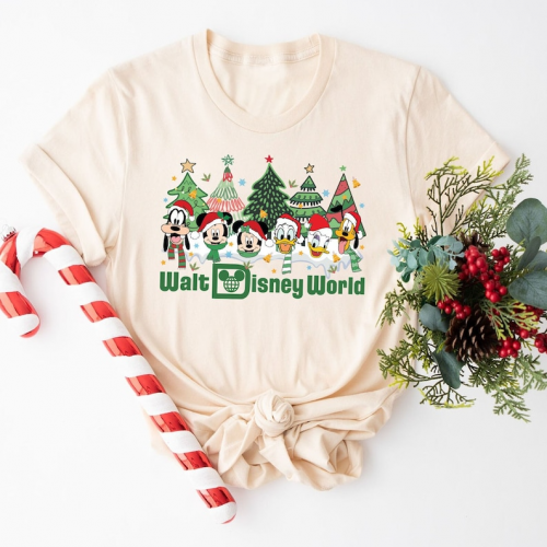 Get in the Holiday Spirit with a Vintage Walt Disney World Christmas Shirt