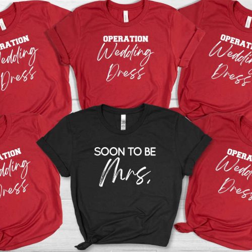 Stylish Wedding T-Shirt: Bridal Party Bachelorette Wife & Maid of Honor – Team Wedding Engagement Shirt with Good Vibe Only