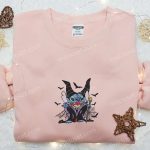 Maleficent & Lilo And Stitch Disney Hoodie: Unique Embroidered Gift for Him B Gift for Men Women Gift Ideas