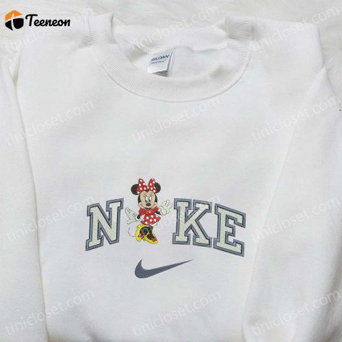 Custom Nike Shirt: Nike Inspired Embroidered Sweatshirt – B Gift for Men Women Family Gifts