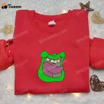 Ghostbusters Slimer Mouth Embroidered T-shirt & Hoodie: B Gift for Men Women Family Gift Ideas