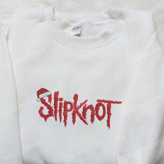 Slipknot Xmas Embroidered T-Shirt &Amp; Hoodie: B Gift For Men Women Family Christmas Gift Ideas