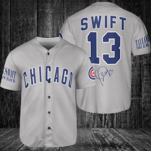 Chicago Cubs Taylor Swift Fan Baseball Jersey Gift for Men Dad