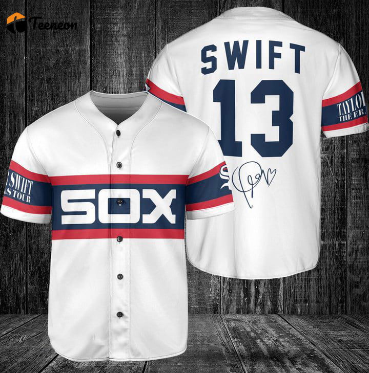 Chicago White Sox Taylor Swift Fan Baseball Jersey Gift for Men Dad Chicago White Sox Taylor Swift Fan Baseball Jersey Gift for Men Dad